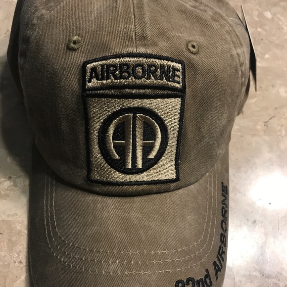 US Army 82nd Airborne Cap, Tan, Moondust - Picture 6 of 6